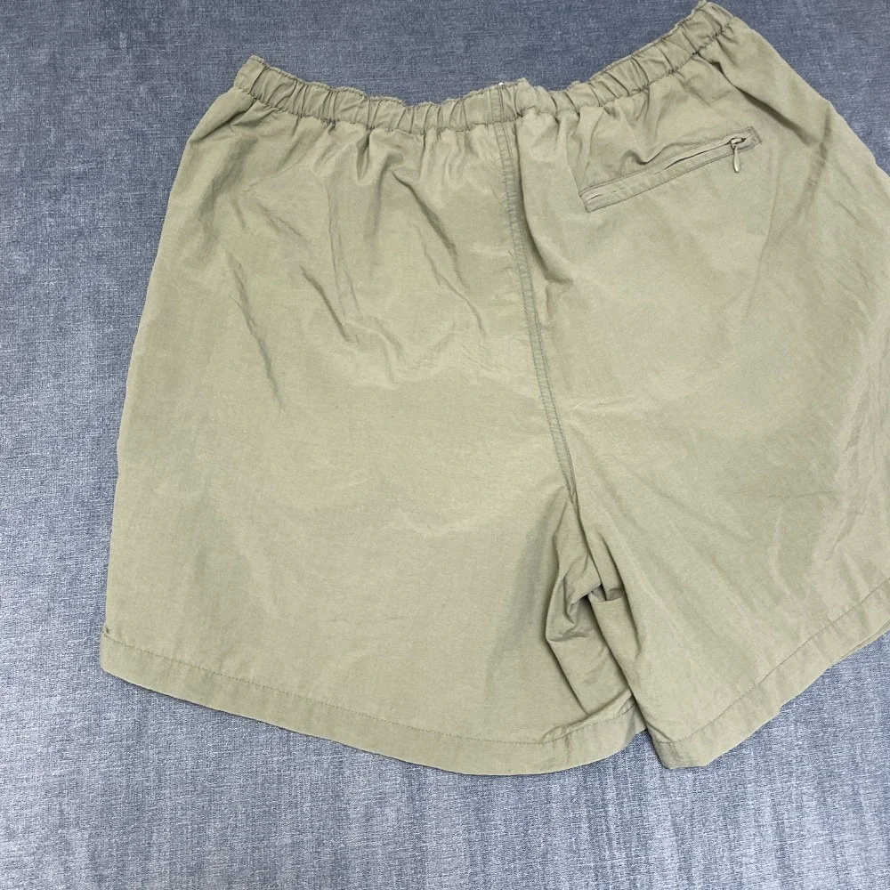 Columbia Board Shorts Mens 34 Olive Green Drawstring Waist Swimwear Back Pocket